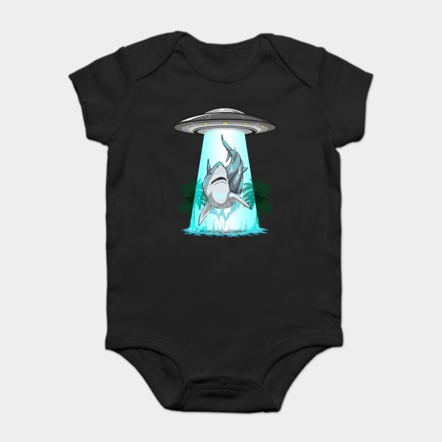 Sharknapped: The Galactic Swim Baby Bodysuit by GoshWow®